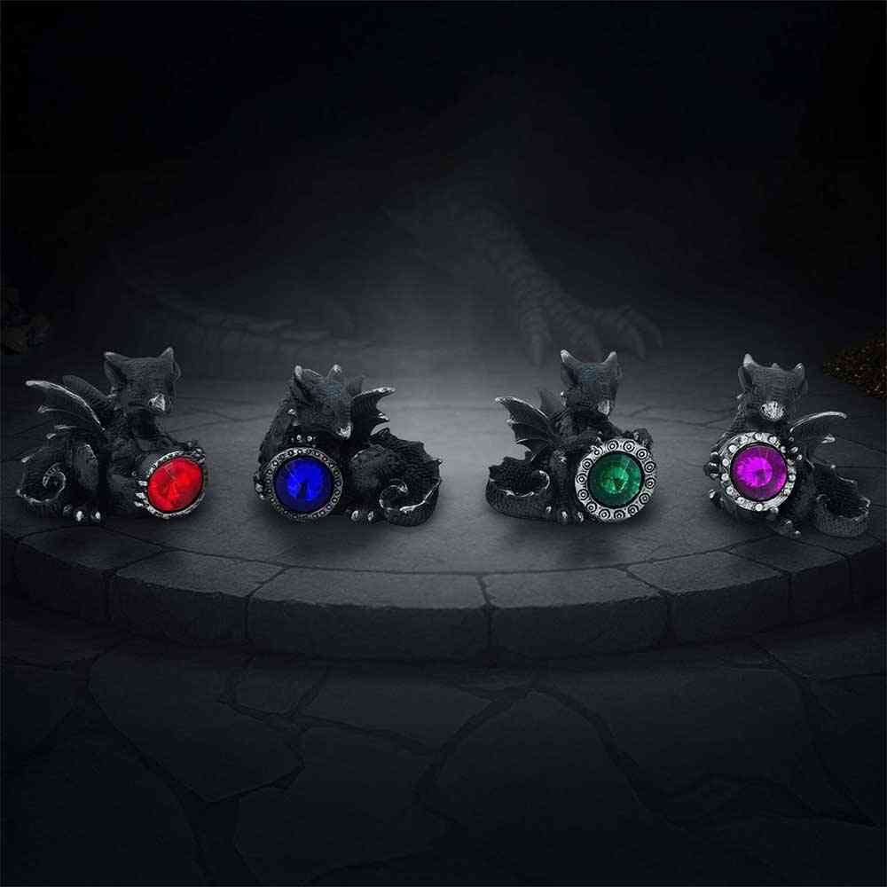 Nemesis Now - Midnight Reward (Set of 4) Figurines - Dragon - Multicolours